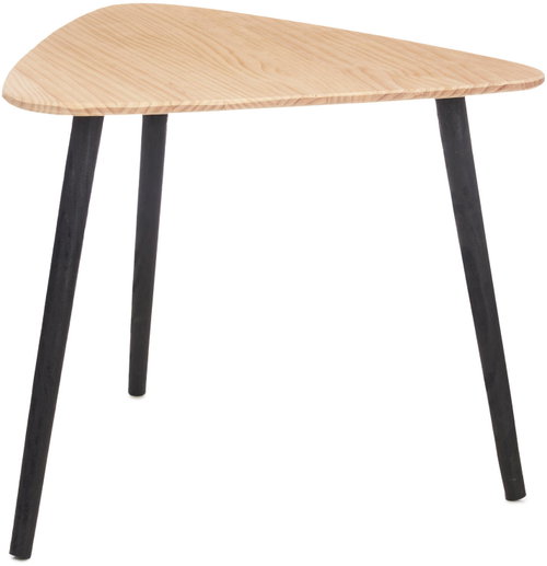 Giftdecor Triangular coffee table with wooden top, 64 × 60 × 48 cm - Coffee Table - Main image